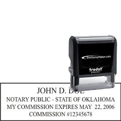 Notary Stamp - Trodat 4915 - Oklahoma NOTARY_SELF_INKING_STAMP_OK