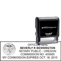 Notary Stamp - Trodat 4915 - Oregon NOTARY_SELF_INKING_STAMP_OR