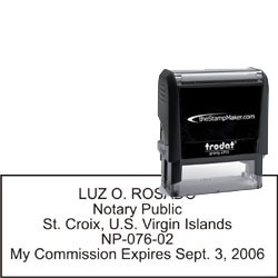 Notary Stamp - Trodat 4915 - Virgin Islands NOTARY_SELF_INKING_STAMP_VI
