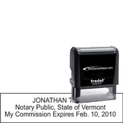 Notary Stamp - Trodat 4915 - Vermont NOTARY_SELF_INKING_STAMP_VT