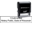 Notary Stamp - Trodat 4915 - Wisconsin NOTARY_SELF_INKING_STAMP_WI