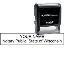 Notary Stamp - Trodat 4915 - Wisconsin NOTARY_SELF_INKING_STAMP_WI