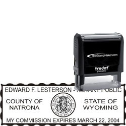 Notary Stamp - Trodat 4915 - Wyoming NOTARY_SELF_INKING_STAMP_WY