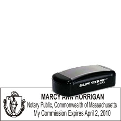 Notary Pocket Stamp 2773 - Massachusettes NOTARY_POCKET_STAMP_MA