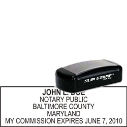 Notary Pocket Stamp 2773 - Maryland NOTARY_POCKET_STAMP_MD