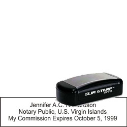 Notary Pocket Stamp 2773 - Virgin Islands 2 NOTARY_POCKET_STAMP_VI2