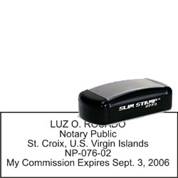 Notary Pocket Stamp 2773 - Virgin Islands NOTARY_POCKET_STAMP_VI