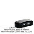 Notary Pocket Stamp 2773 - Vermont NOTARY_POCKET_STAMP_VT