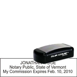 Notary Pocket Stamp 2773 - Vermont NOTARY_POCKET_STAMP_VT
