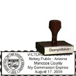 Notary Wood Rectangle  - Arizona NOTARY_WOOD_RECTANGLE_AZ