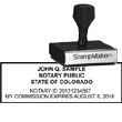 Notary Wood Rectangle  - Colorado NOTARY_WOOD_RECTANGLE_CO