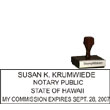 Notary Wood Rectangle - Hawaii NOTARY_WOOD_RECTANGLE_HI