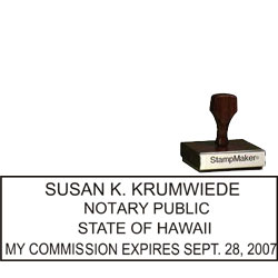 Notary Wood Rectangle  - Colorado NOTARY_WOOD_RECTANGLE_CO