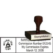 Notary Wood Rectangle  - Iowa NOTARY_WOOD_RECTANGLE_IA