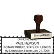 Notary Wood Rectangle  - Illinois NOTARY_WOOD_RECTANGLE_IL