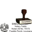 Notary Wood Rectangle  - Louisiana NOTARY_WOOD_RECTANGLE_LA