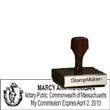 Notary Wood Rectangle  - Massachusetts NOTARY_WOOD_RECTANGLE_MA