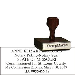 Notary Wood Rectangle  - Missouri 2 NOTARY_WOOD_RECTANGLE_MO2