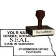 Notary Wood Rectangle  - Nebraska NOTARY_WOOD_RECTANGLE_NE