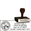 Notary Wood Rectangle  - Nevada NOTARY_WOOD_RECTANGLE_NV