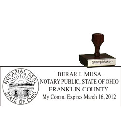 Notary Wood Rectangle  - North Carolina NOTARY_WOOD_RECTANGLE_NC