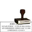 Notary Wood Rectangle  - Oklahoma NOTARY_WOOD_RECTANGLE_OK