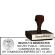 Notary Wood Rectangle  - Oregon NOTARY_WOOD_RECTANGLE_OR