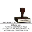 Notary Wood Rectangle  - Pennsylvania NOTARY_WOOD_RECTANGLE_PA