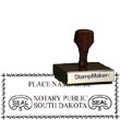Notary Wood Rectangle  - South Dakota NOTARY_WOOD_RECTANGLE_SD