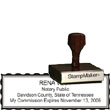 Notary Wood Rectangle  - Tennessee NOTARY_WOOD_RECTANGLE_TN