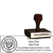 Notary Wood Rectangle  - Utah NOTARY_WOOD_RECTANGLE_UT