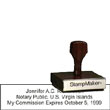 Notary Wood Rectangle  - Virgin Islands 2 NOTARY_WOOD_RECTANGLE_VI2
