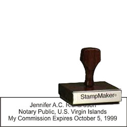 Notary Wood Rectangle  - Virgin Islands 2 NOTARY_WOOD_RECTANGLE_VI2