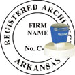 Architect Seal - Pre Inked Stamp - Arkansas ARCHITECT_STAMP_PRE_INKED_ARKANSAS