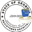 Architect Seal - Pre Inked Stamp - Georgia ARCHITECT_STAMP_PRE_INKED_GEORGIA