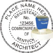 Architect Seal - Pre Inked Stamp - Kentucky ARCHITECT_STAMP_PRE_INKED_KENTUCKY