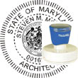 Architect Seal - Pre Inked Stamp - Maryland ARCHITECT_STAMP_PRE_INKED_MARYLAND