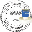 Architect Seal - Pre Inked Stamp - Minnesota ARCHITECT_STAMP_PRE_INKED_MINNESOTA