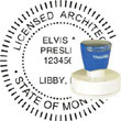 Architect Seal - Pre Inked Stamp - Montana ARCHITECT_STAMP_PRE_INKED_MONTANA
