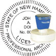 Architect Seal - Pre Inked Stamp - New Hampshire ARCHITECT_STAMP_PRE_INKED_NEW_HAMPSHIRE