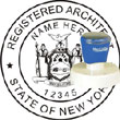 Architect Seal - Pre Inked Stamp - New York ARCHITECT_STAMP_PRE_INKED_NEW_YORK
