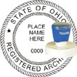 Architect Seal - Pre Inked Stamp - Ohio ARCHITECT_STAMP_PRE_INKED_OHIO