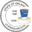 Architect Seal - Pre Inked Stamp - Oklahoma ARCHITECT_STAMP_PRE_INKED_OKLAHOMA