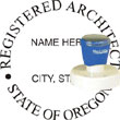 Architect Seal - Pre Inked Stamp - Oregon ARCHITECT_STAMP_PRE_INKED_OREGON