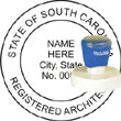 Architect Seal - Pre Inked Stamp - South Carolina ARCHITECT_STAMP_PRE_INKED_SOUTH_CAROLINA