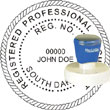 Architect Seal - Pre Inked Stamp - South Dakota ARCHITECT_STAMP_PRE_INKED_SOUTH_DAKOTA