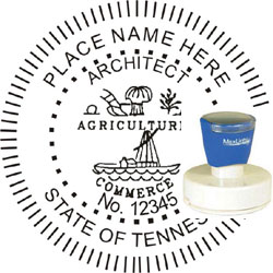 Architect Seal - Pre Inked Stamp - Tennessee ARCHITECT_STAMP_PRE_INKED_TENNESSEE