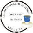 Architect Seal - Pre Inked Stamp - Virginia ARCHITECT_STAMP_PRE_INKED_VIRGINIA