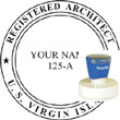 Architect Seal - Pre Inked Stamp - Virgin Islands ARCHITECT_STAMP_PRE_INKED_VIRGIN_ISLANDS