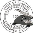 Architect Seal - Desk Top Style - Alabama ARCHITECT_DESK_TOP_ALABAMA